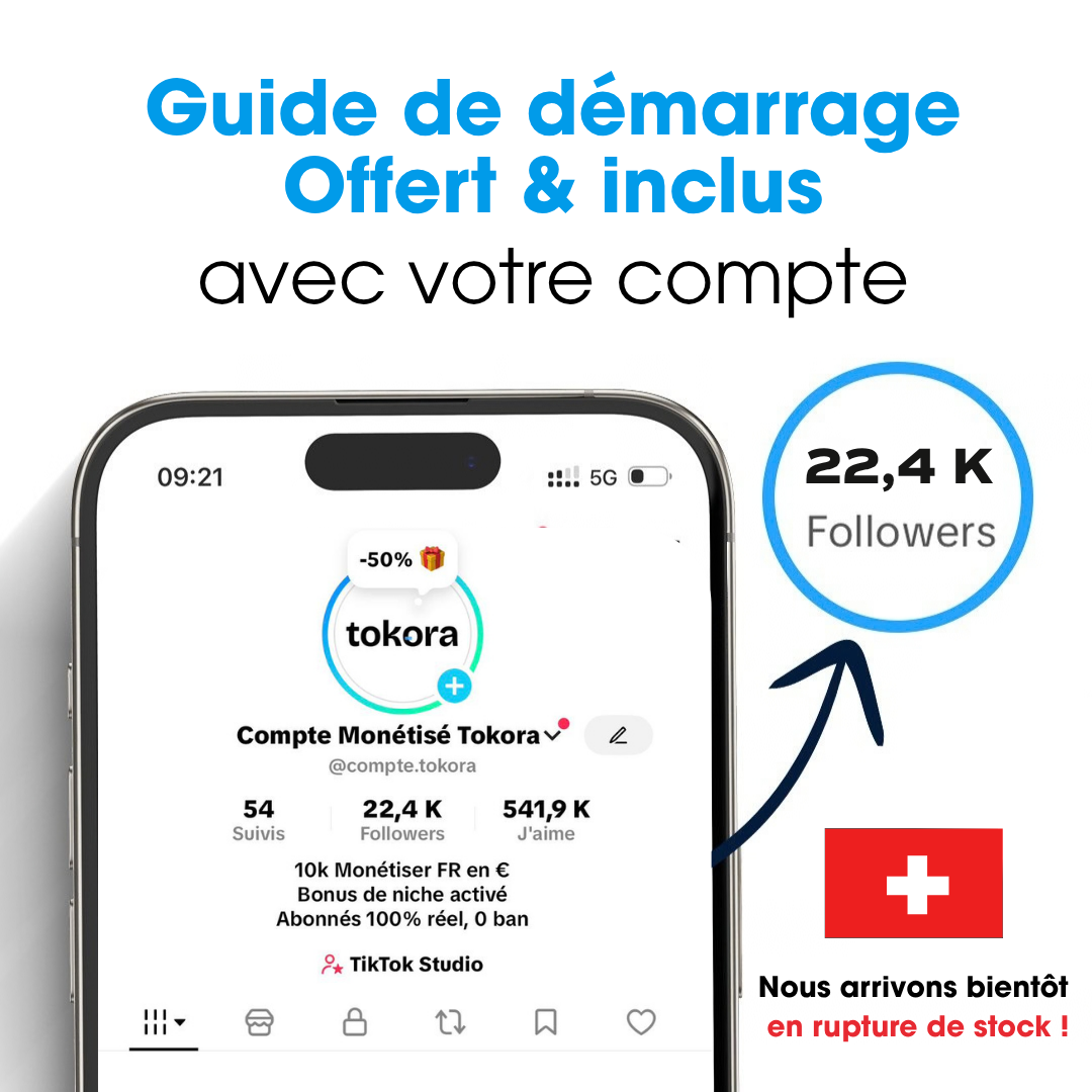Compte Tiktok Monetisé Pour Créateurs Suisse🇨🇭