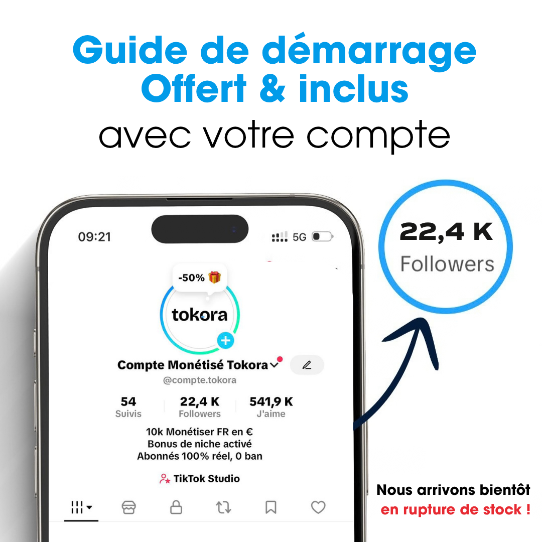 Compte Tiktok 10k Monetisé