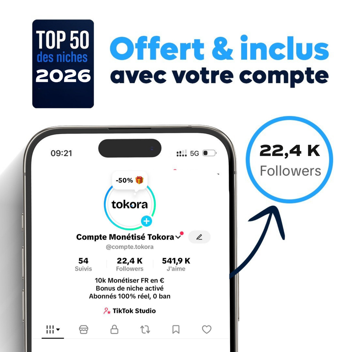 Compte Tiktok Monetisé