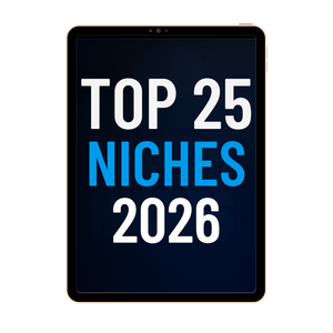 TOP 25 DES NICHES EN 2026 À -50% !